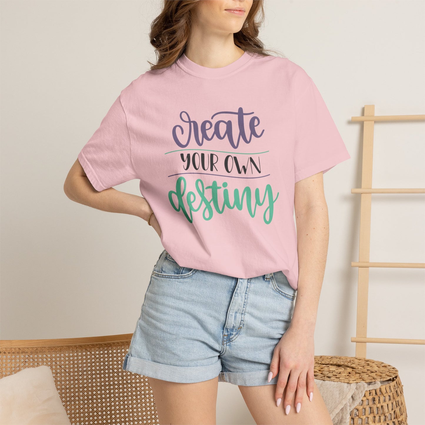 Create Your Destiny Embracing Challenges Tee Unbreakable Will Relentless Spirit Unyielding Determination Unisex Heavy Cotton T-Shirt