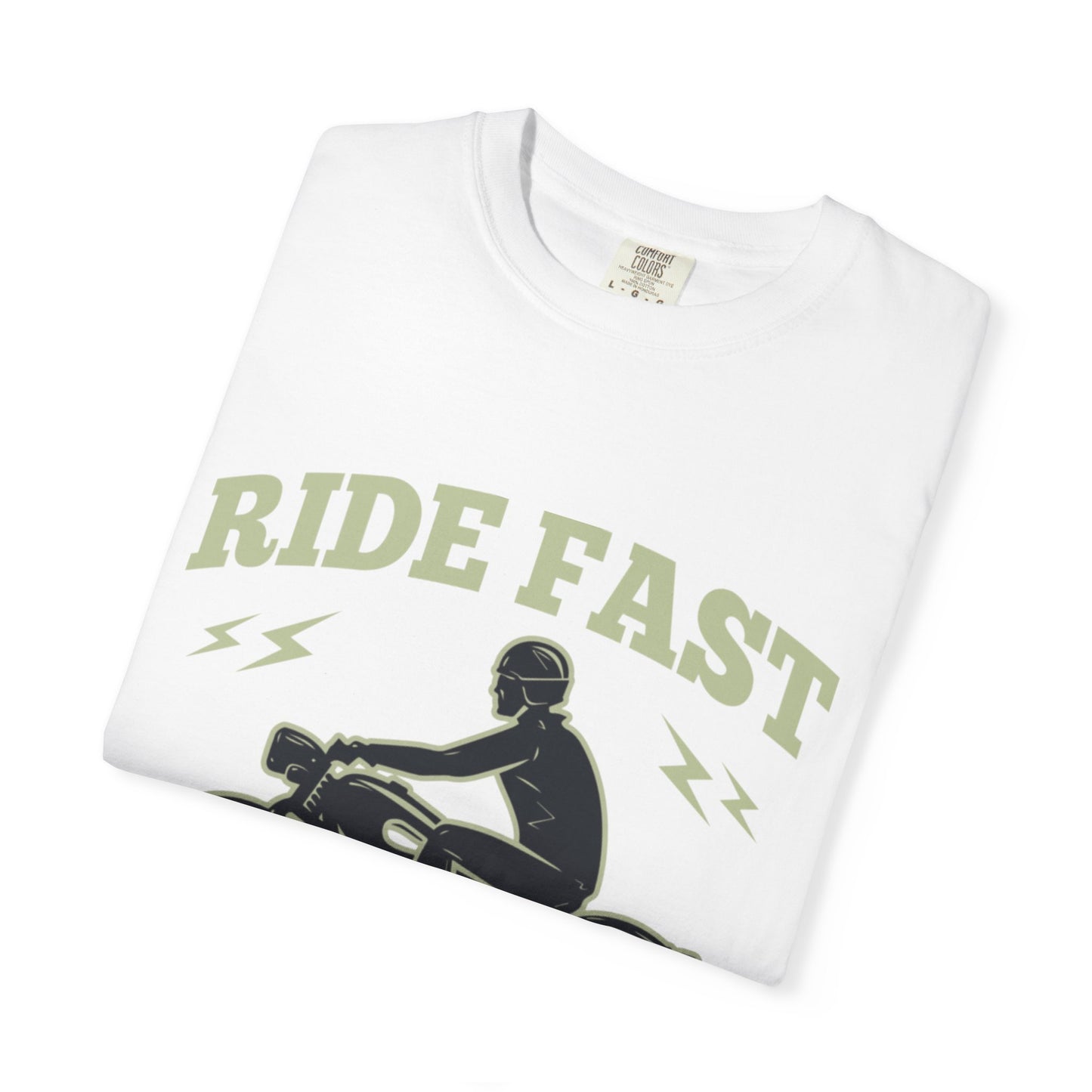 Thriller Ride Fast Caferacer Motorcycle Club Bike Lovers High-speed Adventure Bike Unisex Heavy Cotton T-Shirt