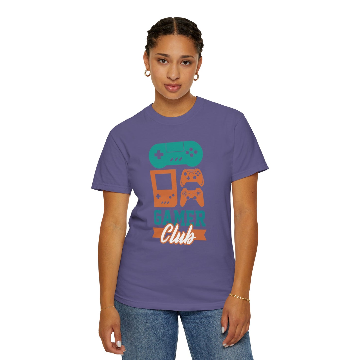 Funny Gamer Club Sarcastic Retro Gaming Gaming Consoles Gaming Community Unisex Heavy Cotton T-Shirt