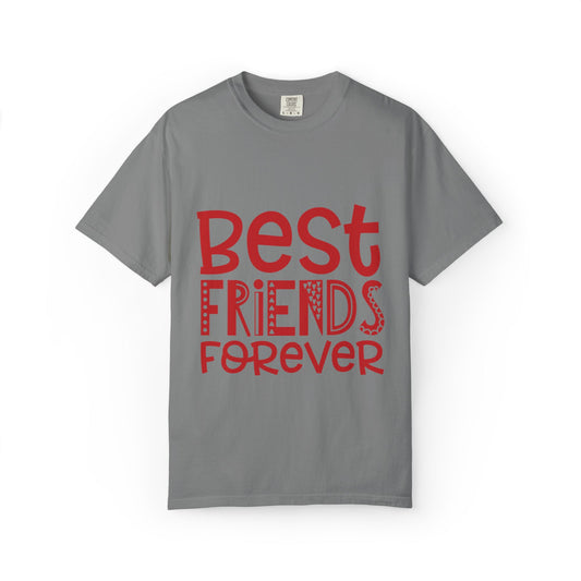 Best Friends Forever Friend Heartwarming Decent Lovely Trendy Tee Friendship Celebration Unisex Heavy Cotton T-Shirt