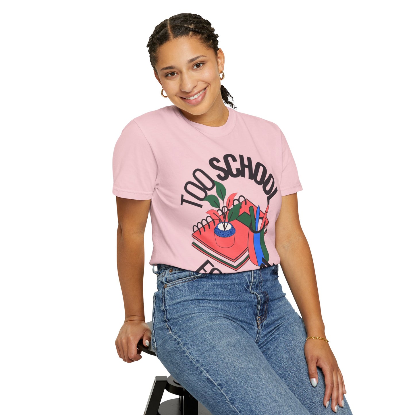 Too School for Cool Unisex Garment-Dyed T-shirt