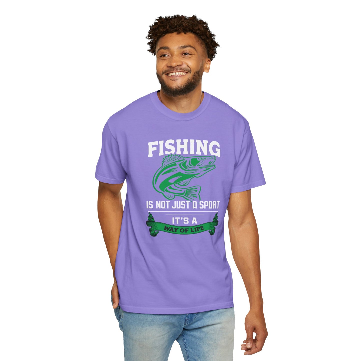 Fishing Is Not Just A Sport Reel Bait Fishing Tee Solitude Unisex Heavy Cotton T-Shirt