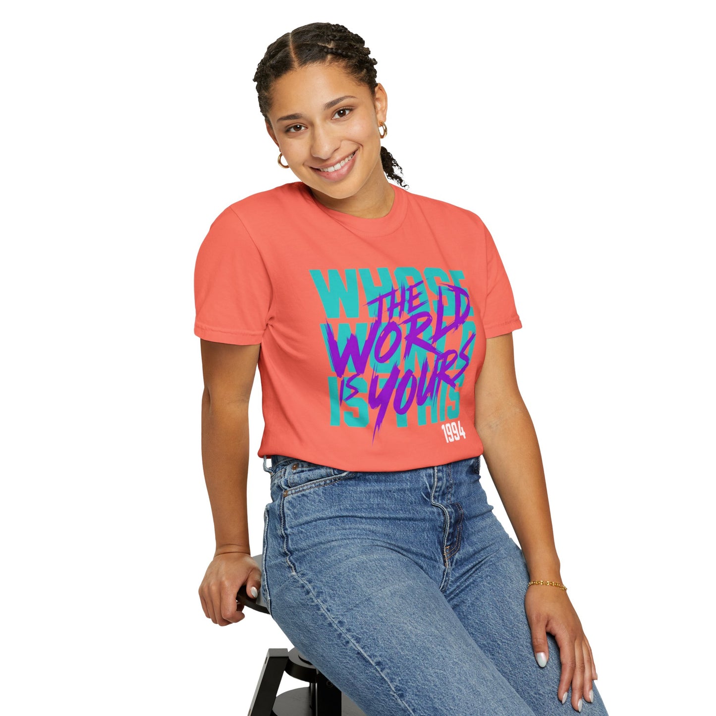 The World Is Yours Unisex Garment-Dyed T-shirt