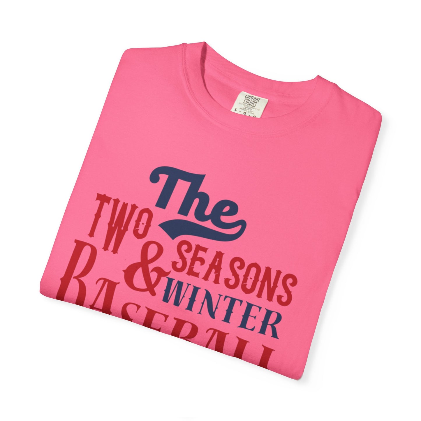 The Two Seasons Winter & Baseball Pitcher’s Snow Peace Tee Scoreboard Smiles Inning Of Joy Unisex Heavy Cotton T-Shirt