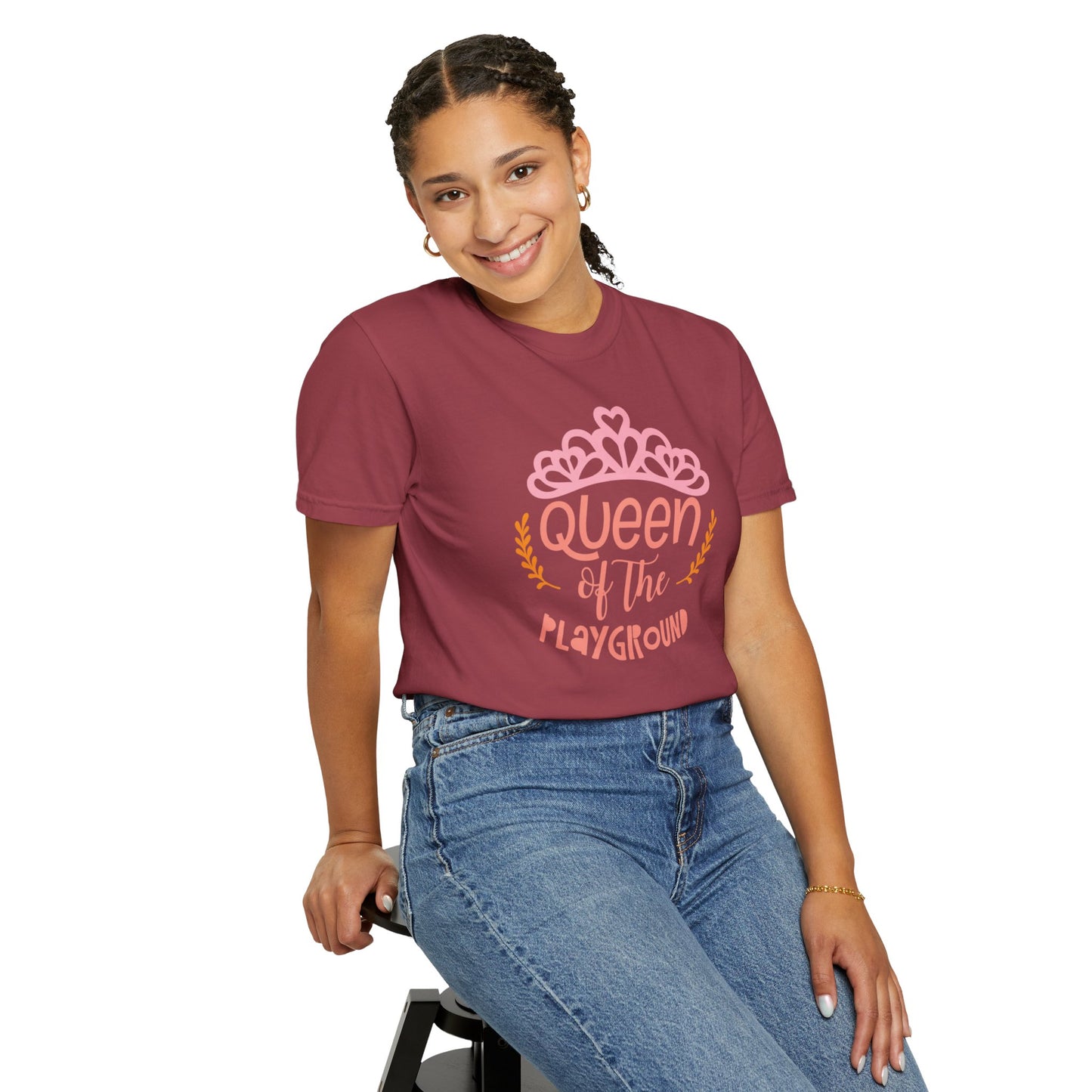 Queen Of The Playground Playtime Learning Objectives Early Toddlers Tee Childhood Development Unisex Heavy Cotton T-Shirt