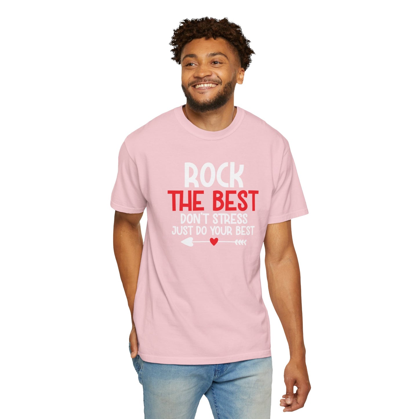 Motivational Rock The Best Stop Wishing Start Doing Action Goal Setting Modern Tee Achievement Self-Improvement Unisex Heavy Cotton T-Shirt