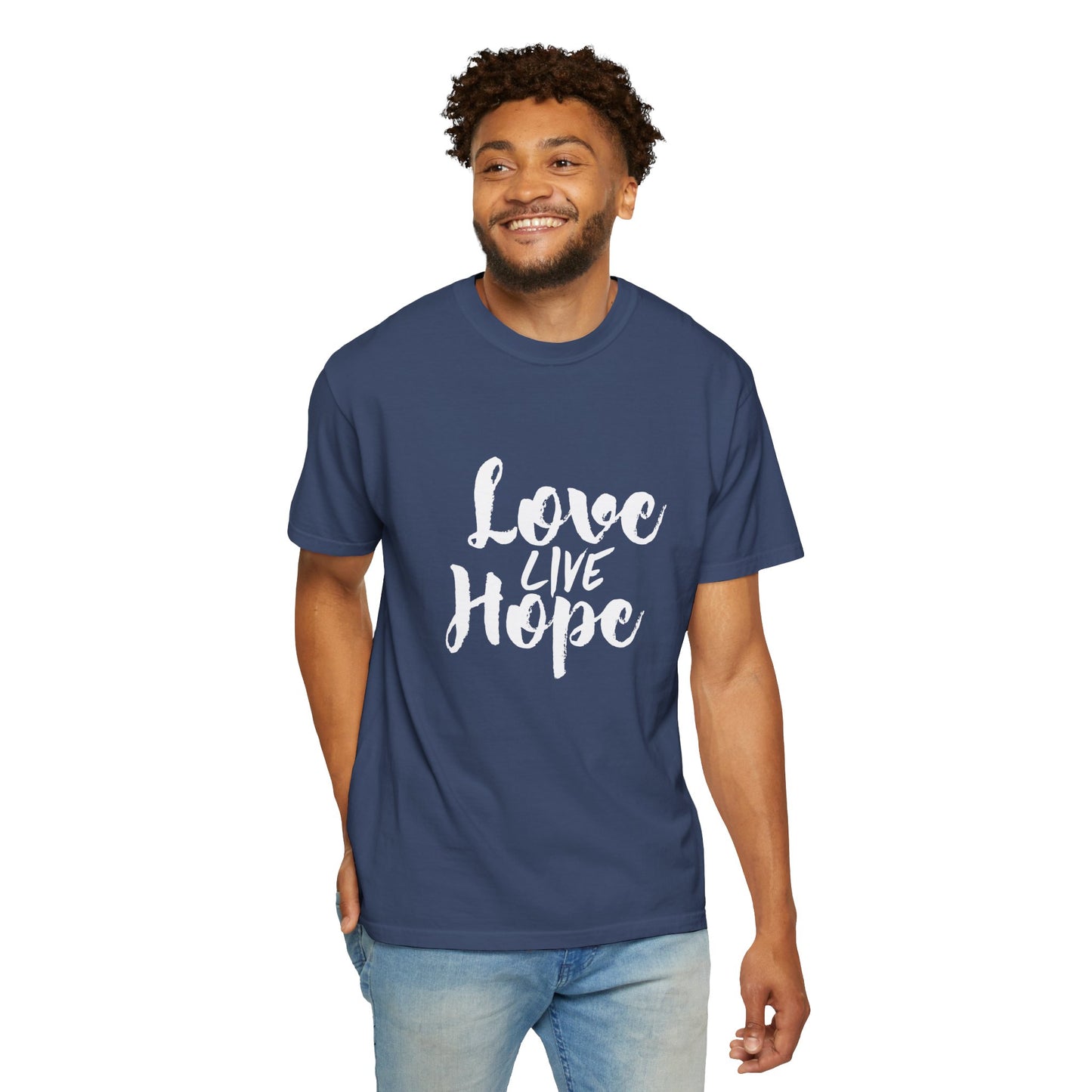 Love live hope Modern Tee Achievement Self-Improvement Unisex Heavy Cotton T-Shirt