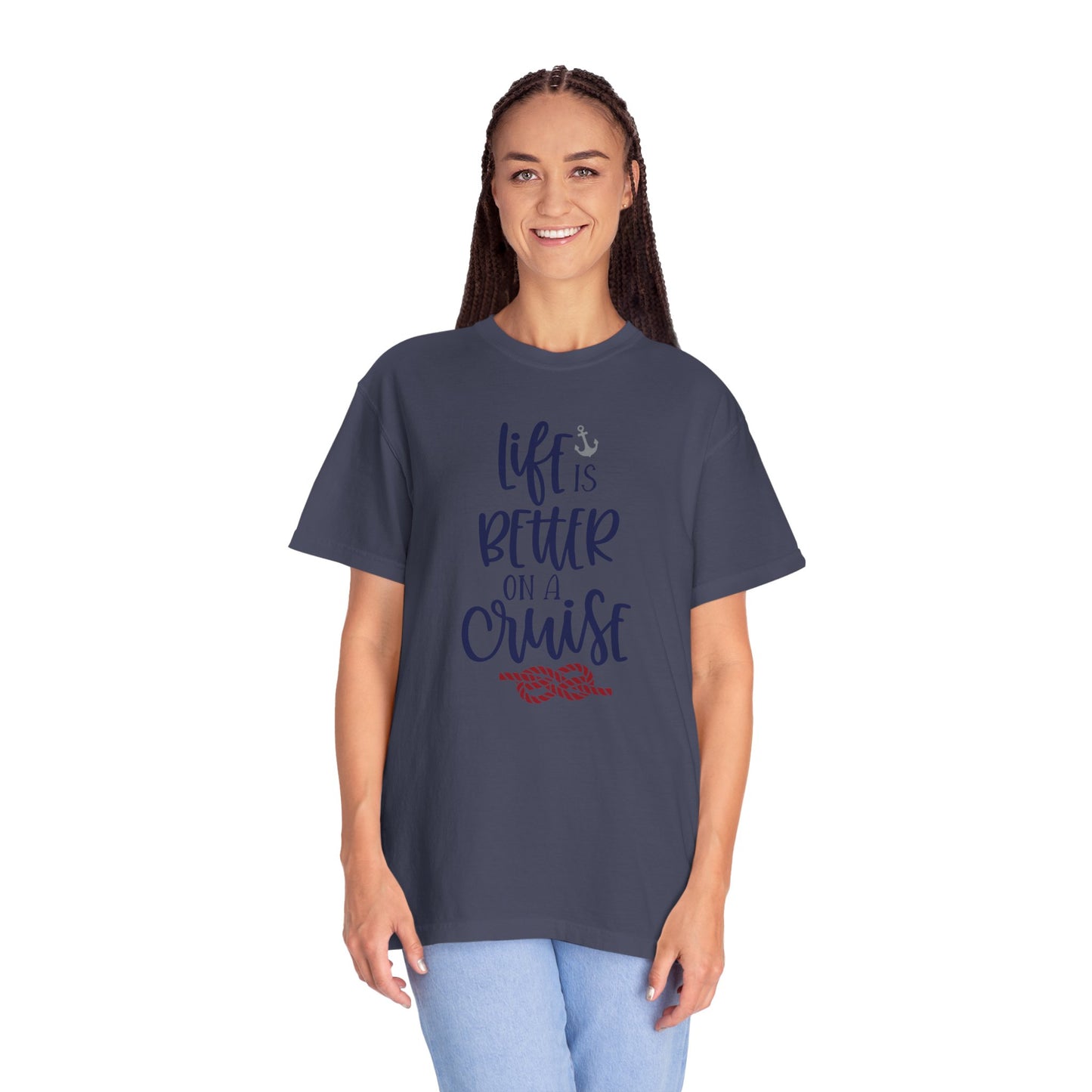 Life Is Better On A Cruise Marine Life Fishermen Seafaring Adventure Lovers Tee Shipman Unisex Heavy Cotton T-Shirt