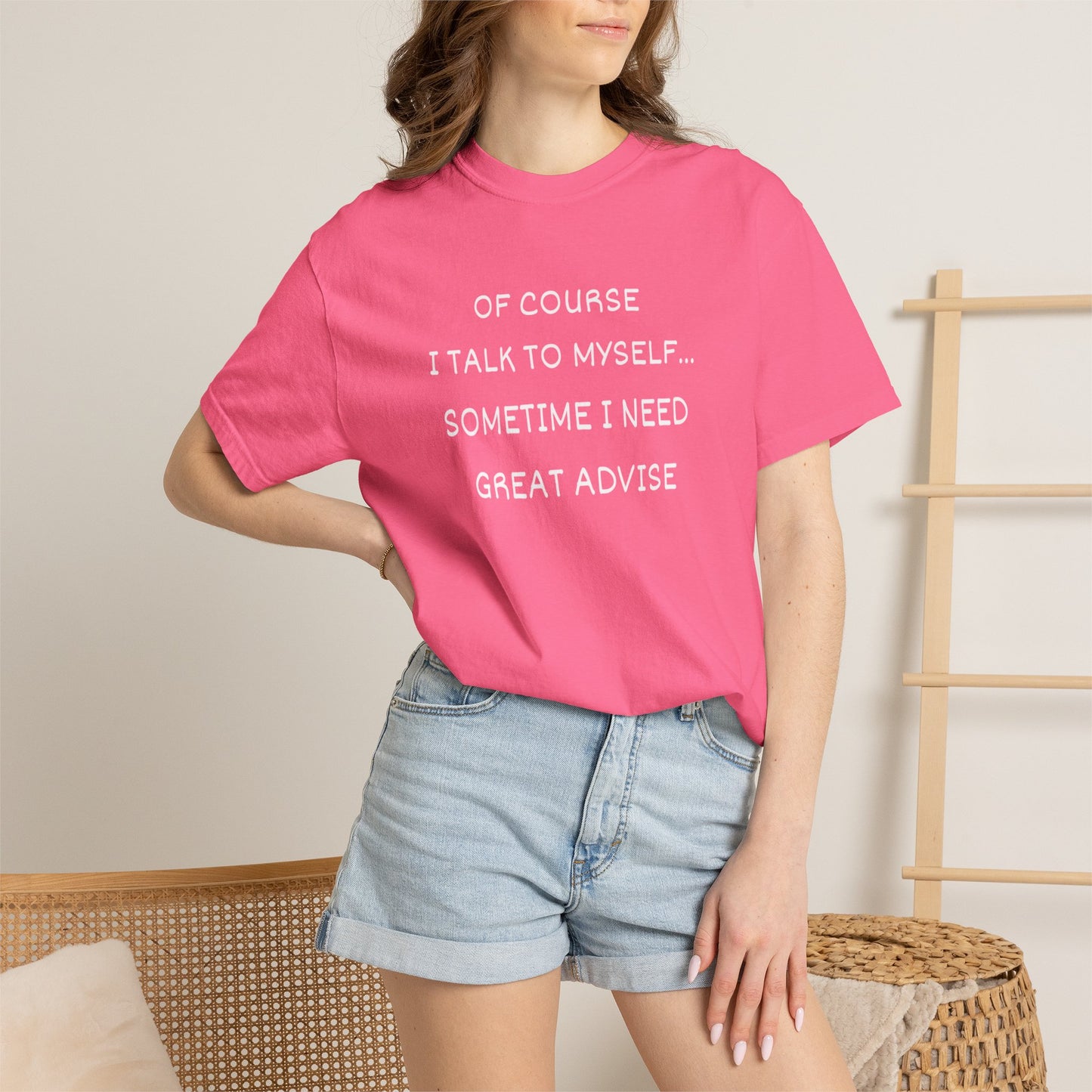 I Talk to Myself Unisex Garment-Dyed T-shirt