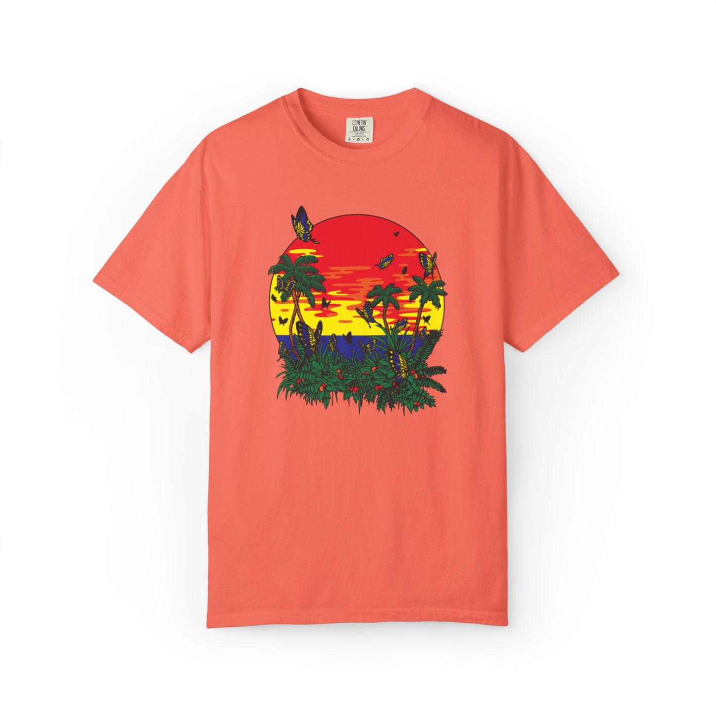 Palm Trees Island Summer Trendy Tee Sunshine Days Ice Cream Summer Camp Beachcombing Anchor Unisex Heavy Cotton T-Shirt