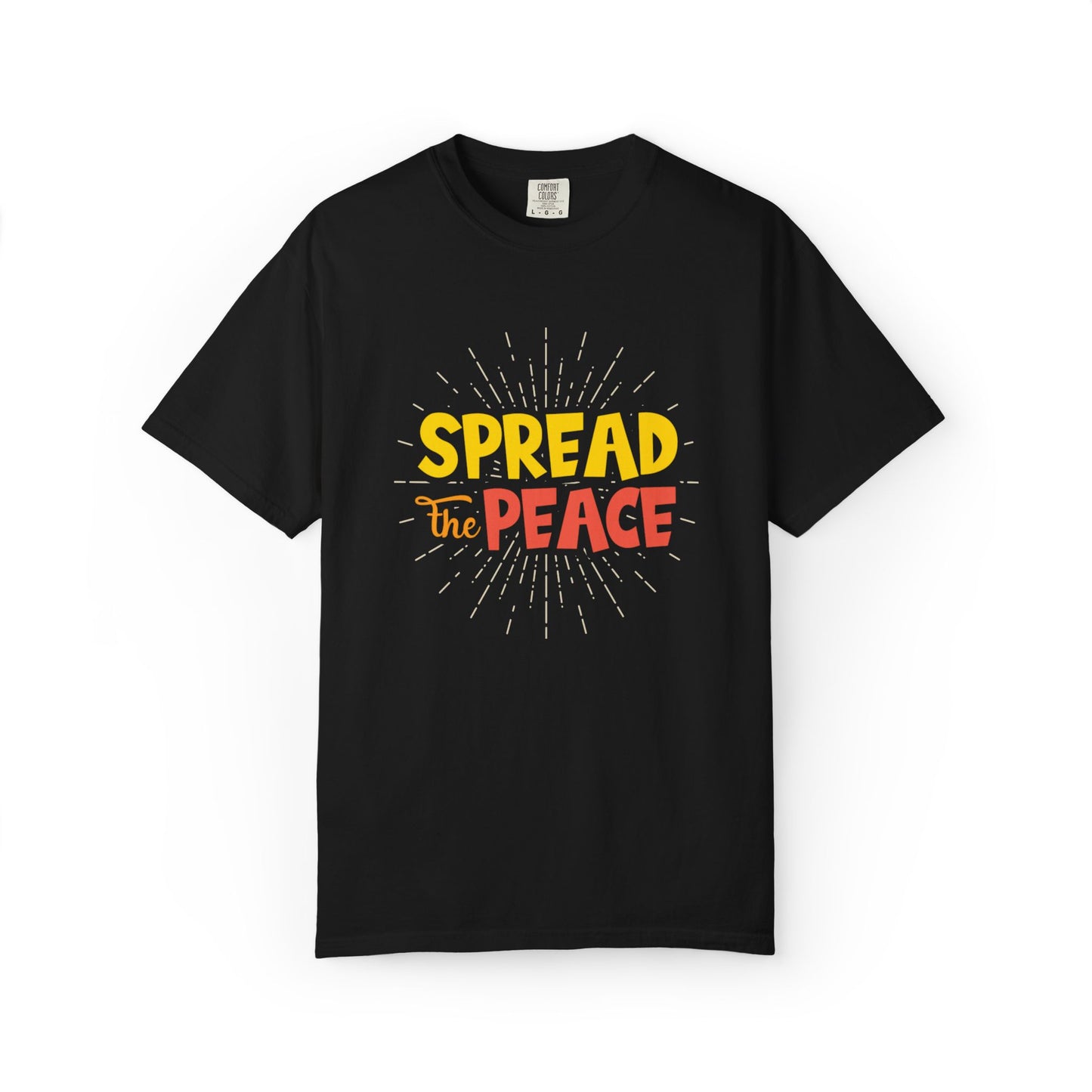 Spread The Peace Trendy Tee Encouraging Anti-violence Unity Kindness Humble Positivity Unisex Heavy Cotton T-Shirt
