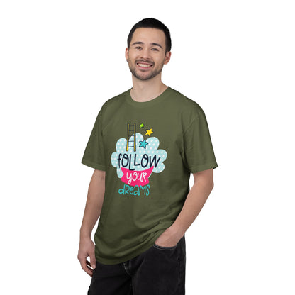 Follow Your Dreams Aspiration Determination Courage Night Wishes Unisex Heavy Cotton T-Shirt