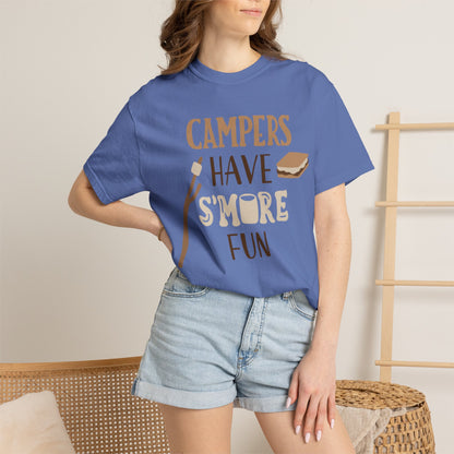 Campers Adventure Mountain Tee Belays Ropes Fun Activities Unisex Heavy Cotton T-Shirt