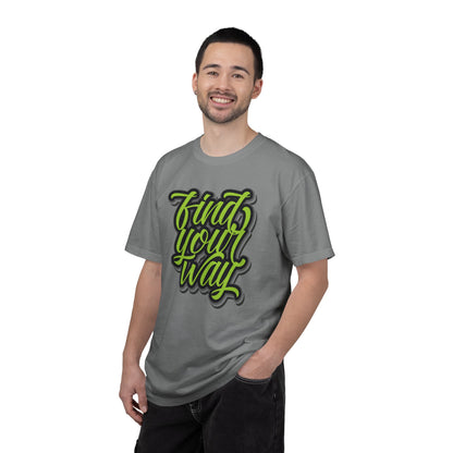 Find Your Way Direction Guidance Tee Exploration Adventure Destination Unisex Heavy Cotton T-Shirt
