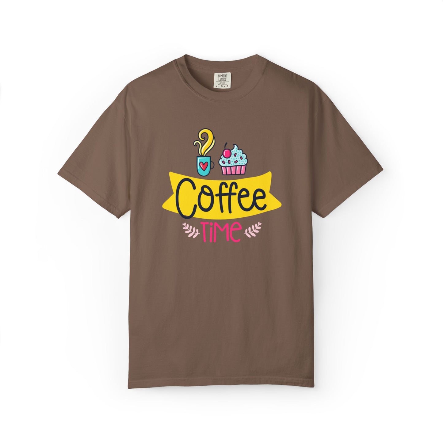 Funny Coffee Time Beans Latte Lovers Tee Black Brew Addicted Barista Freak Unisex Heavy Cotton T-Shirt
