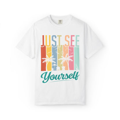 Inspirational Just See Yourself Self-Discovery Personal Vision Focus Summer Vibes Unisex Heavy Cotton T-Shirt