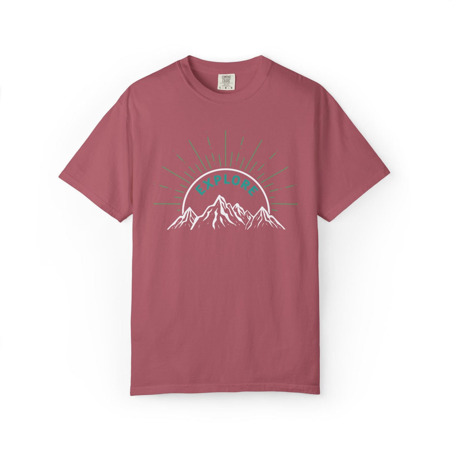Funny Explore Mountain Adventure Tee Sarcastic Alpine Discover Camping Forest Unisex Heavy Cotton T-Shirt