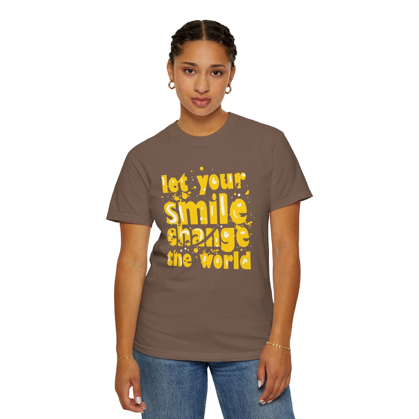Let Your Smile Change The World Kindness Heartfelt Compliments Tee Thoughtful Gestures Love-Inspiration  Unisex Heavy Cotton T-Shirt