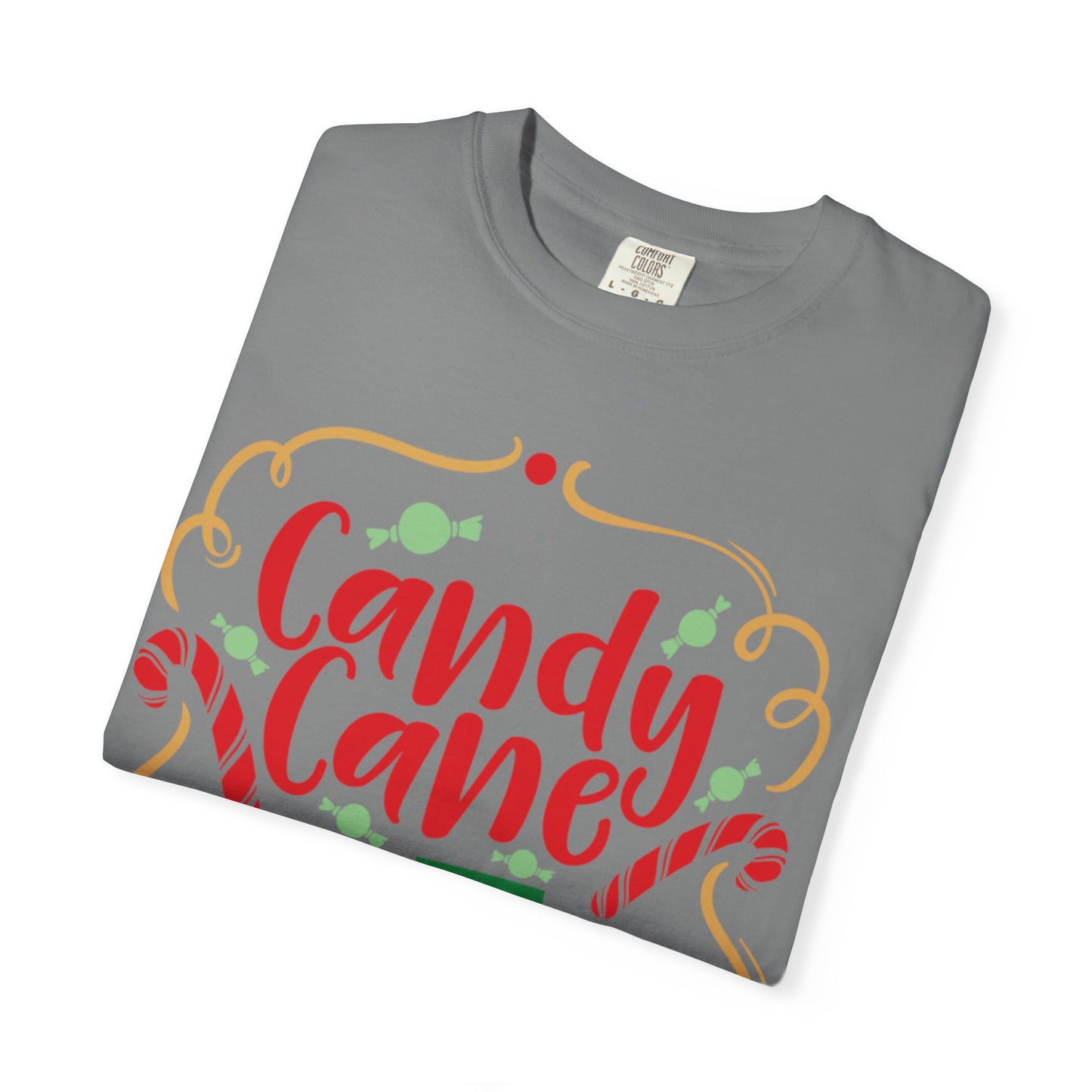 Candy Cane Cutie Enjoying Tee Tiny Helpers Jingle Bell Bling Festival Season Merry Christmas Unisex Heavy Cotton T-Shirt