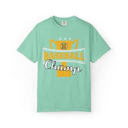 Baseball Champ Tee Bullpen Pitcher Bats League Game Sports Unisex Heavy Cotton T-Shirt