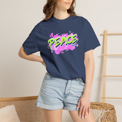 Graffiti Logo Maker Featuring Bubbly Graphics Unisex Heavy Cotton T-Shirt
