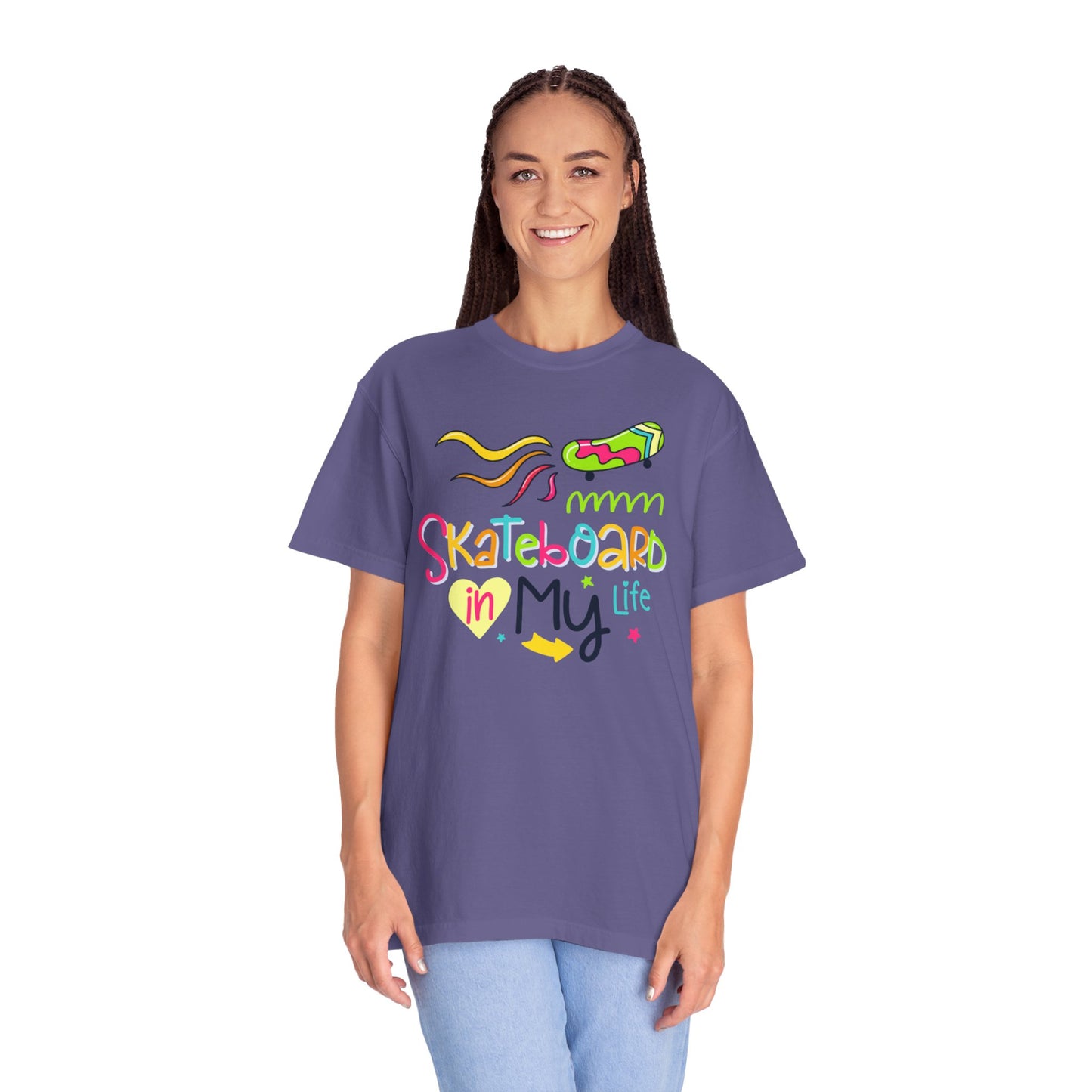 Skateboard In My Life Skater Competitions Boarding Fitness Tee Unisex Heavy Cotton T-Shirt