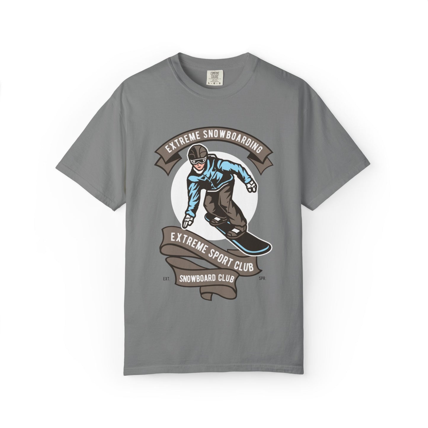 Extreme Snowboarding Sports Club Holly Jolly Winter Tee Wonderland Unisex Heavy Cotton T-Shirt