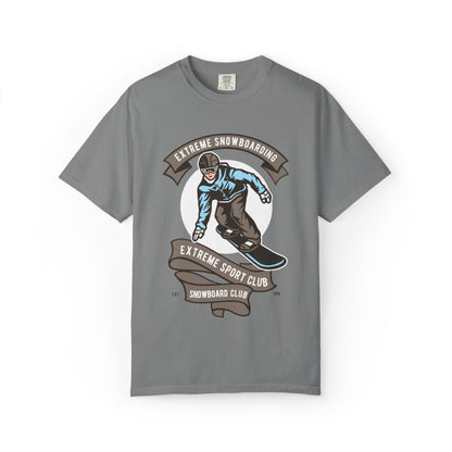 Extreme Snowboarding Sports Club Holly Jolly Winter Tee Wonderland Unisex Heavy Cotton T-Shirt