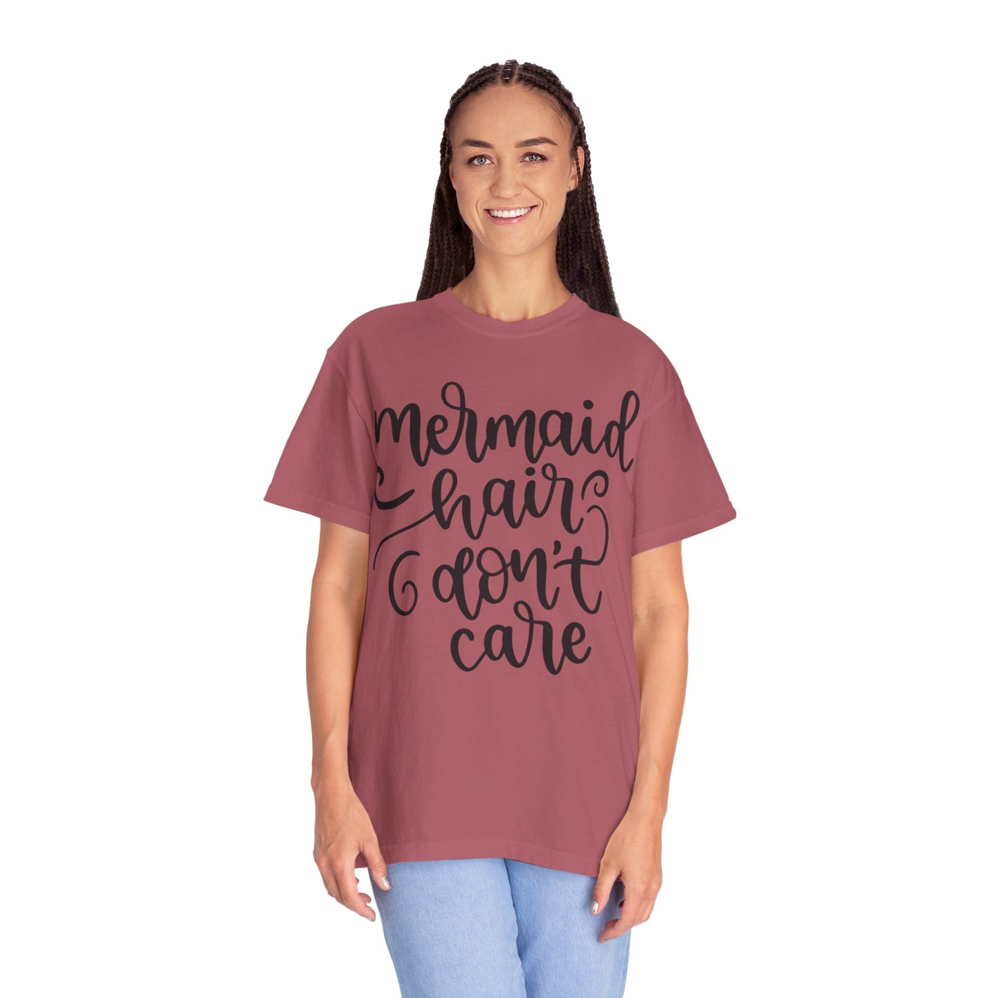 Mermaid Hair Don’t Care Heartwarming Lovely Tee Adorable Sweet Charismatic Underwater Beauty Ocean Guardians Unisex Heavy Cotton T-Shirt