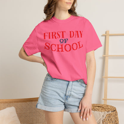 Funny First Day School Learning Legend Super Scholar Junior Geniuses Science Star Student’s Day Unisex Heavy Cotton T-Shirt