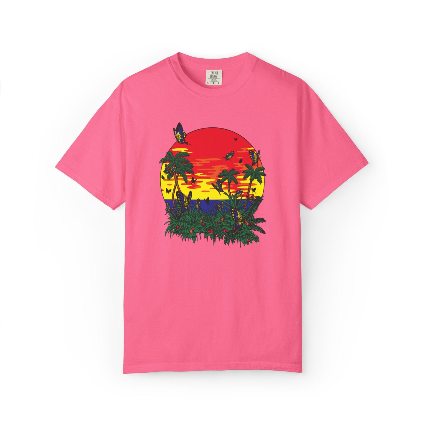 Palm Trees Island Summer Trendy Tee Sunshine Days Ice Cream Summer Camp Beachcombing Anchor Unisex Heavy Cotton T-Shirt