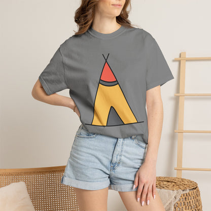 Camping  Adventure Lovers Tee Nature Exploration Bonfire Travel Van Unisex Heavy Cotton T-Shirt