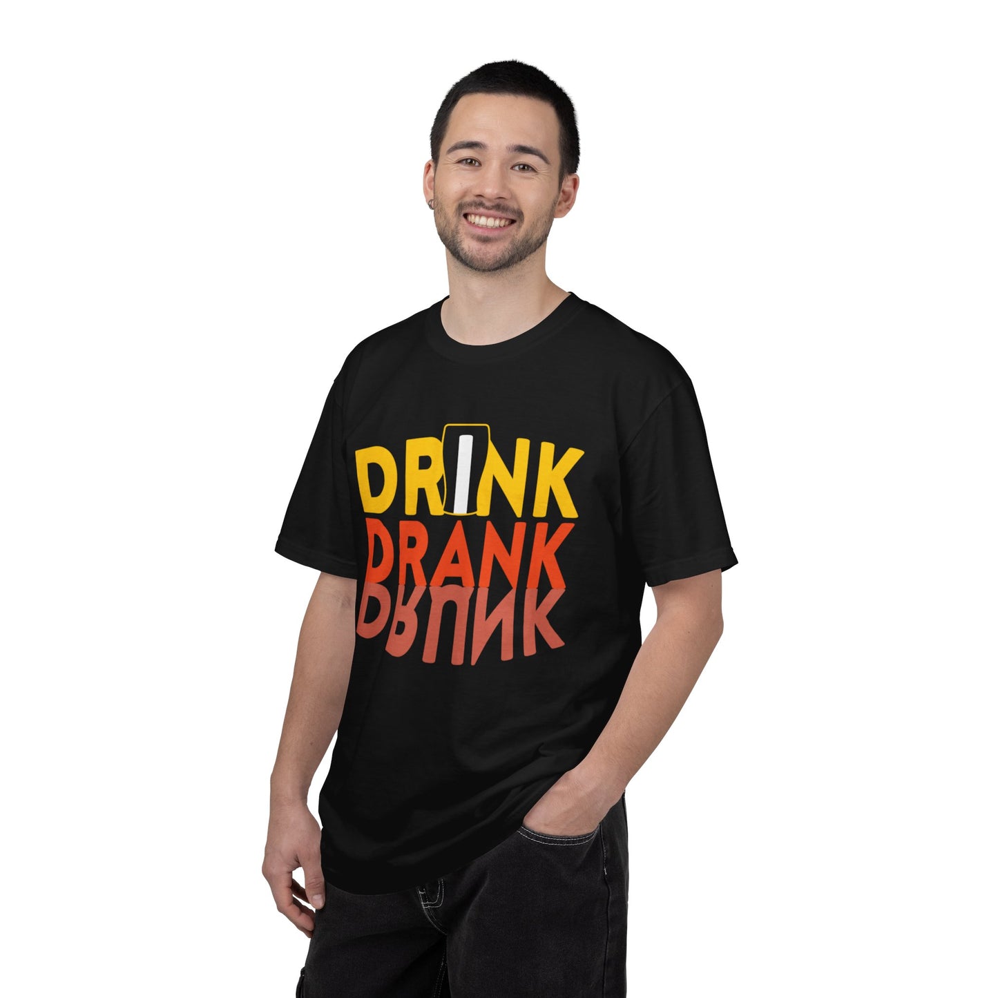 Funny Drink Drank Drunk Want To Drink Beer sarcastic Beer Glass Sip & Smile Unisex Heavy Cotton T-Shirt
