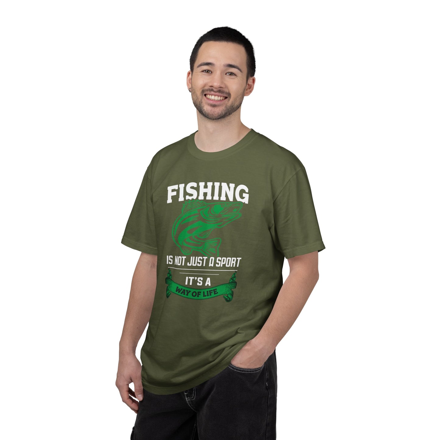Fishing Is Not Just A Sport Reel Bait Fishing Tee Solitude Unisex Heavy Cotton T-Shirt