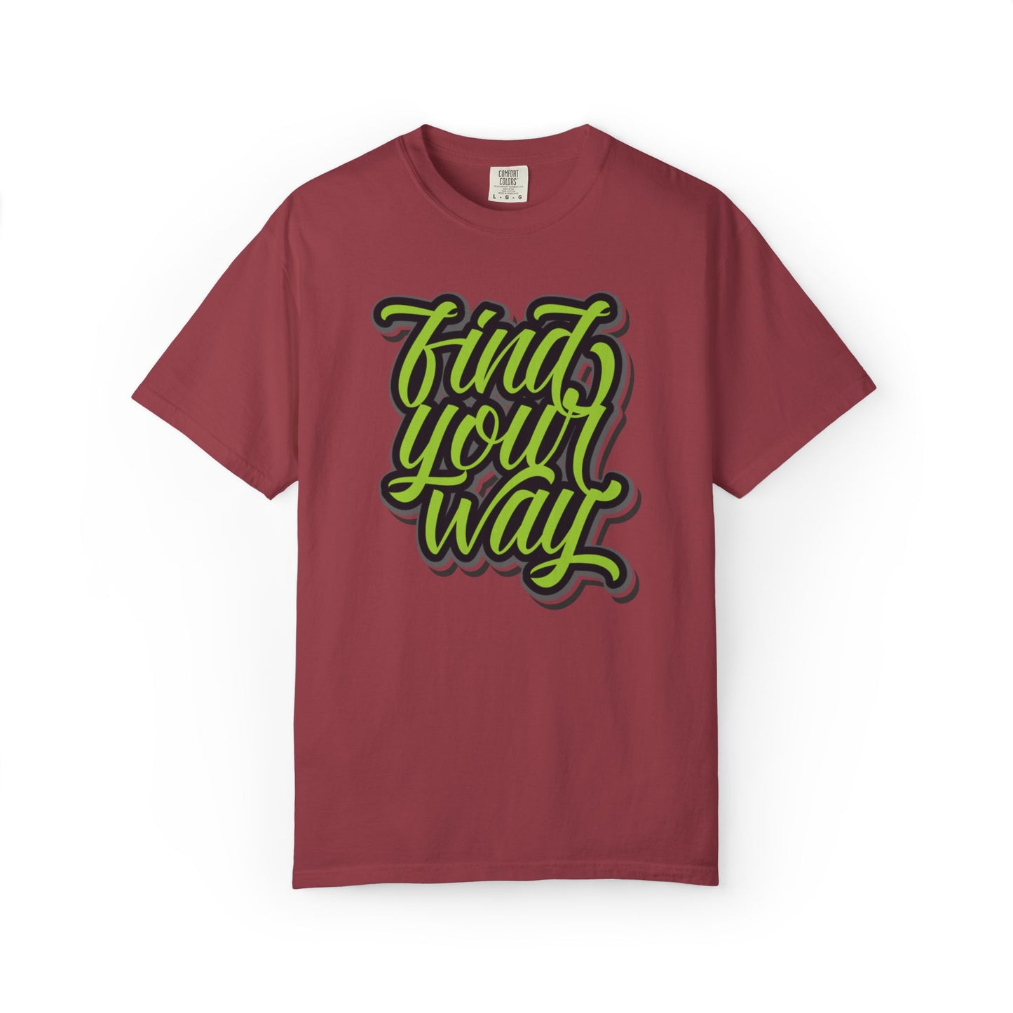 Find Your Way Direction Guidance Tee Exploration Adventure Destination Unisex Heavy Cotton T-Shirt