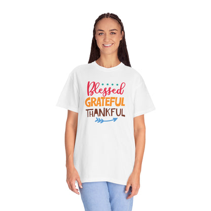 Blessed Grateful ThankfulAppreciate Everything Lovers Tee Positivity Self-Sufficiency Satisfaction Unisex Heavy Cotton T-Shirt