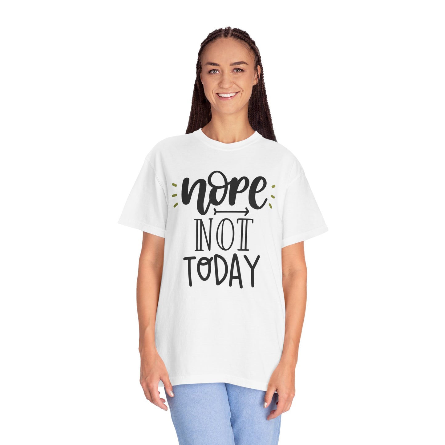 Nope Not Today Idle Moments Tee Cozy Living Contented Loafing Unisex Heavy Cotton T-Shirt