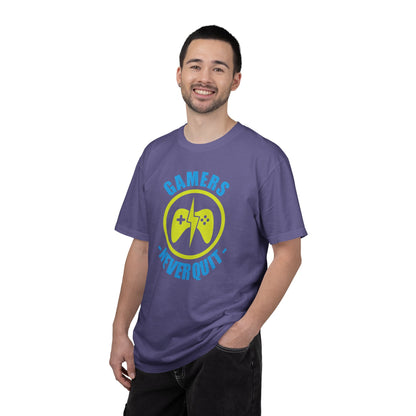 Inspirational Gamers Never Quit Virtual Immortality Forever A Gamer Immortalized In Pixels Unisex Heavy Cotton T-Shirt