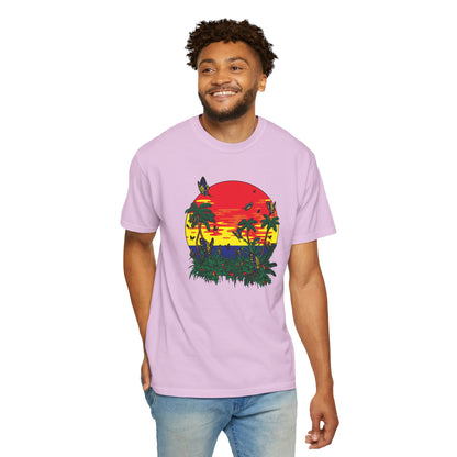 Palm Trees Island Summer Trendy Tee Sunshine Days Ice Cream Summer Camp Beachcombing Anchor Unisex Heavy Cotton T-Shirt