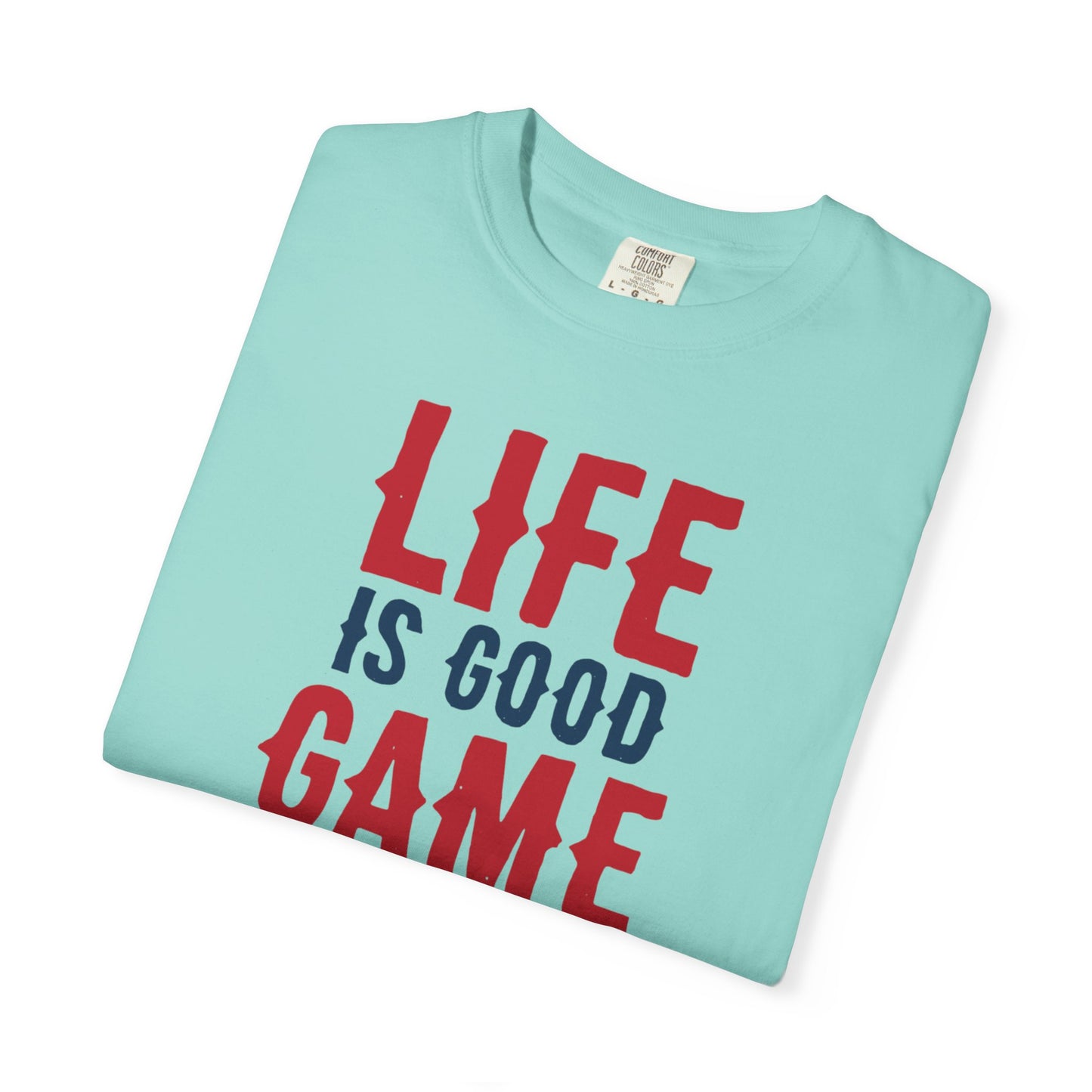 Life Is Good Game On Baseball Player Grand Slam Performers Tee Infield Magicians Batting Champions Unisex Heavy Cotton T-Shirt
