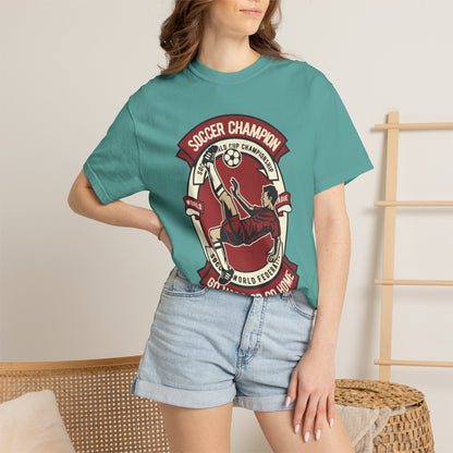 Soccer Champion Heartwarming Sweet Tee Charismatic Passion Unisex Heavy Cotton T-Shirt