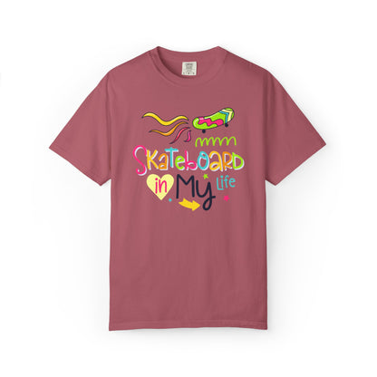 Skateboard In My Life Skater Competitions Boarding Fitness Tee Unisex Heavy Cotton T-Shirt