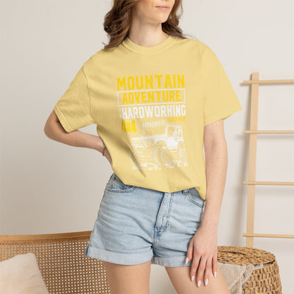 Thriller Mountain Adventure Mountain Explorer Sarcastic Alpine Discover Unisex Heavy Cotton T-Shirt