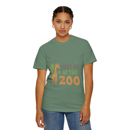 Meet Me At Zoo Wildlife Conservation Tee Animal Welfare Safari Aquarium Outreach Programs Unisex Heavy Cotton T-Shirt