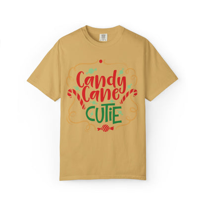Candy Cane Cutie Enjoying Tee Tiny Helpers Jingle Bell Bling Festival Season Merry Christmas Unisex Heavy Cotton T-Shirt