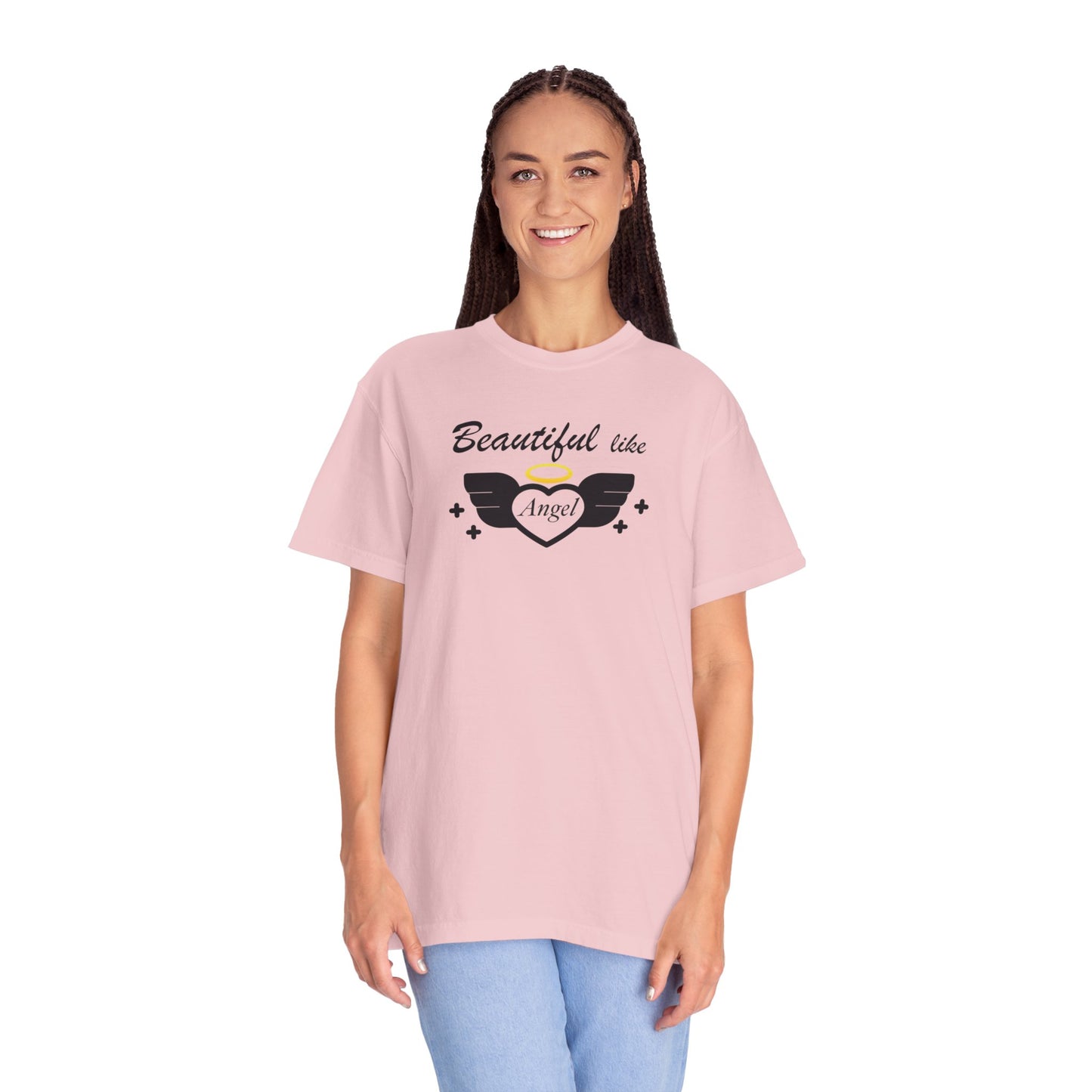 Beautiful Like Angel Politeness Tee Confidence Boost Stunning Gracefulness Unisex Heavy Cotton T-Shirt