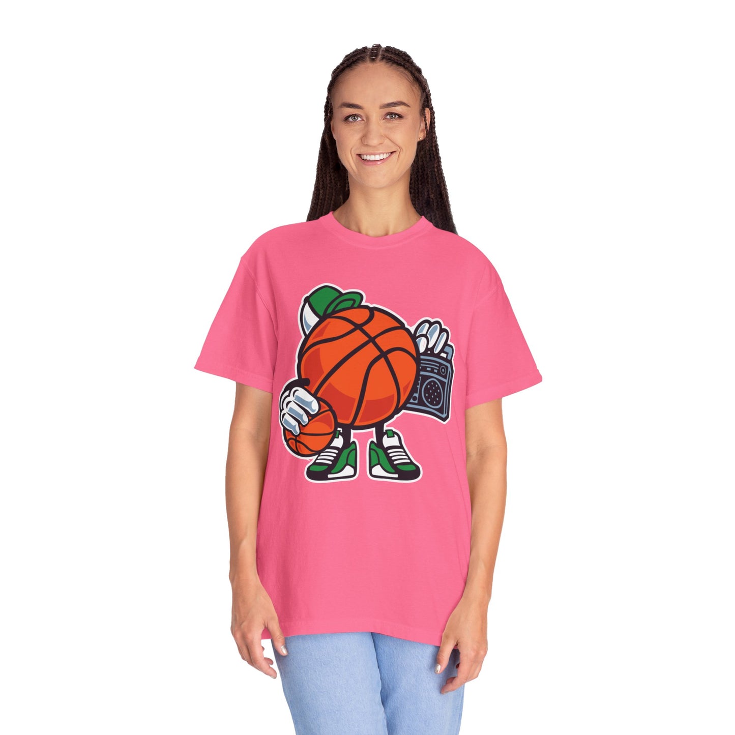 Funny Street Basketball Court King Queens Basketball Lovers Tee Slam Dunk Net Warriors Unisex Heavy Cotton T-Shirt