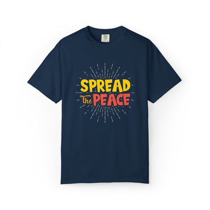 Spread The Peace Trendy Tee Encouraging Anti-violence Unity Kindness Humble Positivity Unisex Heavy Cotton T-Shirt