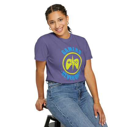 Inspirational Gamers Never Quit Virtual Immortality Forever A Gamer Immortalized In Pixels Unisex Heavy Cotton T-Shirt
