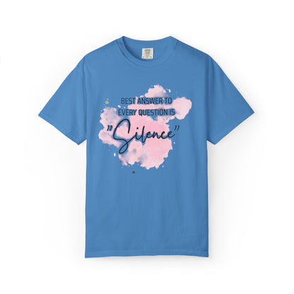 Silence - Unisex Garment-Dyed T-shirt
